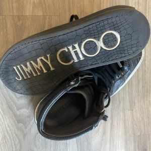 Jimmy Choo  Men's Leather High-Top Sneaker  sz 43